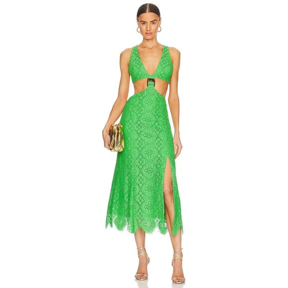 Alice McCall Dresses & Skirts - NWT Alice McCall Yvonne Lace Midi Dress Lime US 4
